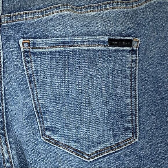 White House Black Market Everyday Soft Jeans Blue Size 2 Skinny Ankle Beaded - Picture 7 of 16